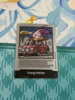 Energy Marker E-87 Silver Majin Buu Manga Booster Dragon Ball Card English - Image 1