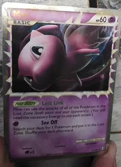 Pokemon Card Mew Prime TCG Card Triumphant Ultra Rare 97/102 HOLO LP - Image 1