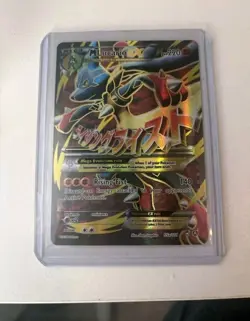 Pokemon TCG M Lucario EX 55a/111 Furious Fists Holo Full Art Ultra Rare Card NM - Image 1