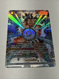 Son Goku FB09-037 Alternate Art Dual Evolution Dragon Ball Card English Fusion - Image 1