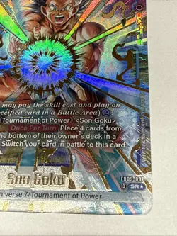 Son Goku FB09-037 Alternate Art Dual Evolution Dragon Ball Card English Fusion - Image 4