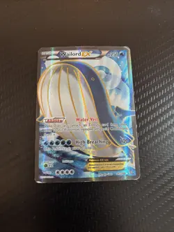 Pokemon TCG Wailord-EX Primal Clash Holo Full Art Ultra Rare Card 147/160 - Image 1