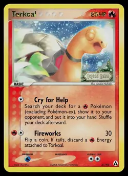 Pokemon Card - Torkoal Legend Maker 27/92 Reverse Holo Stamped - Image 1