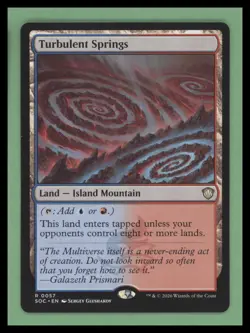 1 x Turbulent Springs - Commander: Secrets of Strixhaven - NM-Mint - MTG - Image 1