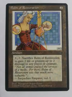 Balm of Restoration x1 LP English Fallen Empires MTG Magic the Gathering - Image 1