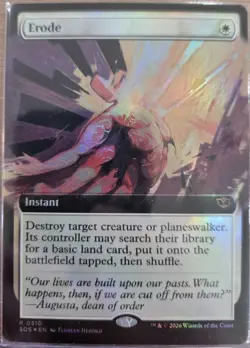 MTG Erode (Extended Art FOIL) Secrets of Strixhaven PACK FRESH! FREE S&H! - Image 1