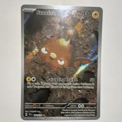 Pokemon TCG Stunfisk 202/191 SV08 Surging Sparks Illustration Rare Holo 110 HP - Image 1