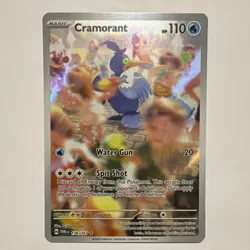 Pokemon TCG Cramorant 176/167 Twilight Masquerade Illustration Rare Holo 110 HP - Image 1