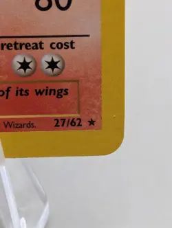 Moltres Non Holo Pokemon Card Fossil 27/62 - Image 4