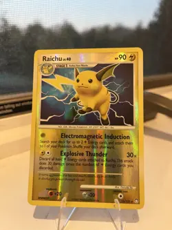 Pokemon Raichu Lv.40 - Mysterious Treasures 15/123 Reverse Holo FOIL Rare - Image 1