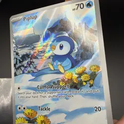 Piplup 098/094 IR Illustration Rare Pokemon TCG Phantasmal Flames English NM - Image 4