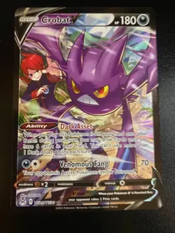 Pokemon TCG NM Crobat V Lost Origin Trainer Gallery TG20/TG30 Holo Ultra Rare NM - Image 1