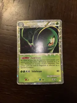 Pokemon TCG Meganium 109/123 ULTRA RARE Heart Gold & Soul Silver 2010 Holo - Image 1