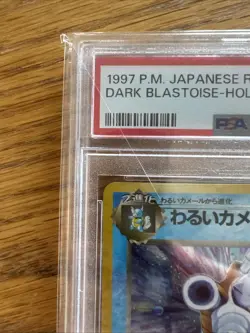 Dark Blastoise Pokemon 1997 Holo Rocket Japanese 009 PSA 8 - Image 3