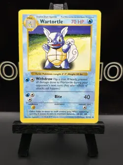 Pokemon TCG - Wartortle - 42/102 - Uncommon (Shadowless) - Base Set MP - Image 2