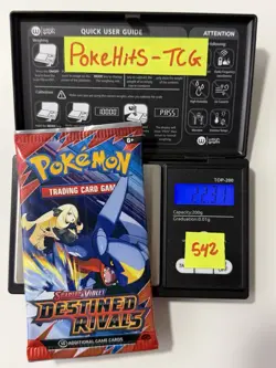 (SOLID)🔥22.31g Pokemon TCG Destined Rivals Booster Pack Factory Sealed✅ - Image 1
