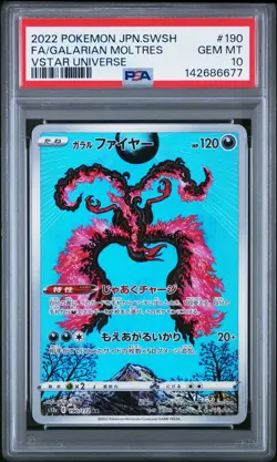 PSA 10 GALARIAN MOLTRES 190/172 AR S12A VSTAR UNIVERSE JAPANESE POKEMON 🌑 - Image 1