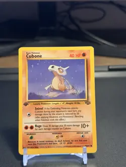 Pokemon TCG 1st Edition Cubone Marowak Jungle Set 39/64 1999 WOTC - Image 2