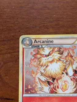Pokemon TCG Arcanine 1/123 [Holo] HeartGold & SoulSilver - Image 2