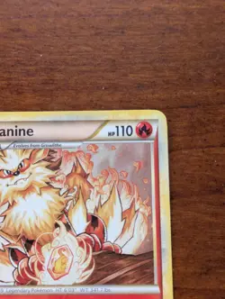 Pokemon TCG Arcanine 1/123 [Holo] HeartGold & SoulSilver - Image 3