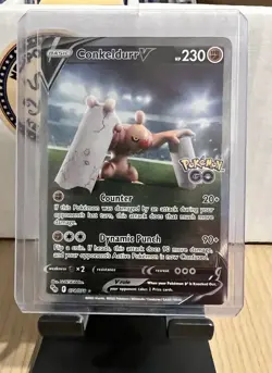 Pokemon TCG Conkeldurr V (Alternate Full Art) 074/078 Pokemon GO Holo - Image 1