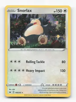 Pokemon TCG - Snorlax - 140/202 (Cosmos Holo) 140/202 NM Holo Blister Exclusives - Image 1