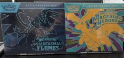 Pokemon TCG Mega Evolution Phantasmal Flames & Ascended Heroes ETB Lot 2 - Image 1