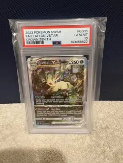 PSA 10 Pokemon Leafeon VSTAR Crown Zenith Galarian Gallery Alt Art GG35/GG70 - Image 1
