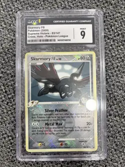 Pokemon TCG- CGC Mint 9 Graded Skarmory FB cross Holo 83/147 - Image 1