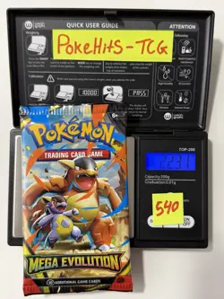 (SOLID)🔥 22.31g Pokemon TCG Mega Evolution Booster Pack Factory Sealed✅ - Image 1