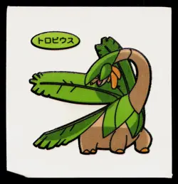 Tropius Daiichi Deco Bread Sticker Pokemon Japanese Heavily Played - Image 1