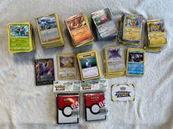 Pokemon TCG bundle + sleeves, Japanese & English mixed sets, commons, uncommons - Image 1