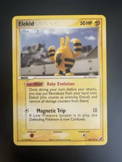 Elekid Non-Holo Rare LP 23/115 EX Unseen Forces Yuka Morii Pokemon - Image 1
