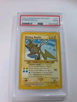 Pokemon TCG 2002 Pokemon Neo Destiny Shining Raichu Holo #111/105 - Image 1