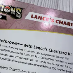 Pokemon TCG Celebrations Collection Lance's Charizard V Box Sealed - Image 4