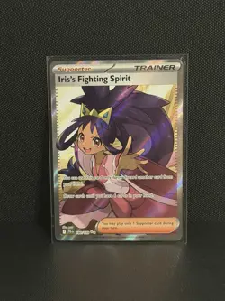 Pokemon TCG Journey Together Iris's Fighting Spirit Ultra Rare Holo 180/159 NM - Image 1