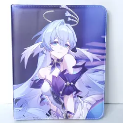 Robin Purple Blue Card Binder 3-Ring Anime Waifu Double Sided Redemption Folder - Image 1