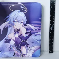 Robin Purple Blue Card Binder 3-Ring Anime Waifu Double Sided Redemption Folder - Image 3