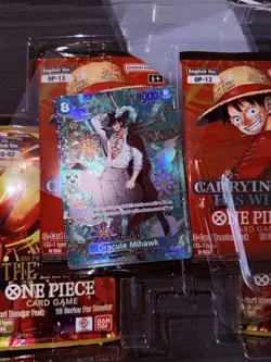 Dracule Mihawk SP OP12-030 (Special Rare) One Piece TCG OP14 The Azure Sea's 7 - Image 2