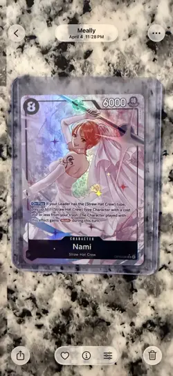 Bandai One Piece CCG Nami OP15-086 Special Holo 6000 Power Straw Hat Crew - Image 1