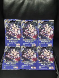 One Piece TCG: The Azure Sea's Seven Sleeved Booster OP-14 English - Lot of 6 - Image 1