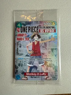 Monkey.D.Luffy (055) (College Basketball US Voyage) P-055 One Piece Promotion... - Image 1