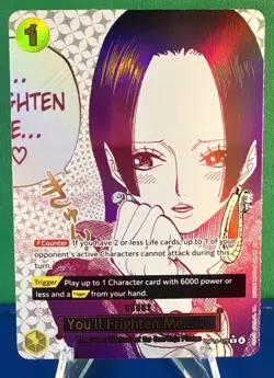 One Piece The Azure Sea's Seven You'll Frighten Me... (Alt Art) OP14-118 - NM - Image 4