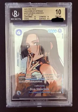 One Piece TCG OP01-078 Boa Hancock SP BGS 10 ENG Kingdoms Of Intrigue OP04 - Image 2