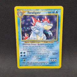 Feraligatr 4/111 Holo rare WOTC Vintage Pokemon Card TCG Neo Genesis - Image 1