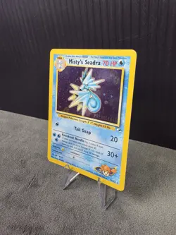 Misty's Seadra (Prerelease) 009/132 Wotc Promo Holo Rare Vintage Pokemon TCG LP - Image 2