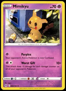 Mimikyu 080/196 Rare Lost Origin NM Pokemon LOR - Image 1