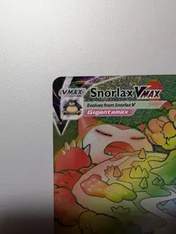 Pokemon Card Snorlax VMAX 206/202 Sword & Shield Full Art Secret Rare RED DOT - Image 2