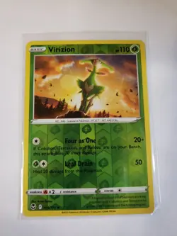 Virizion 014/195 - Sword & Shield Silver Tempest Reverse Holo Rare - TCG Pokemon - Image 1