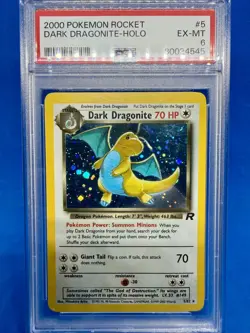 2000 Team Rocket Pokemon Complete PSA 6 18 Holo Set Dark Charizard Dragonite NM - Image 3